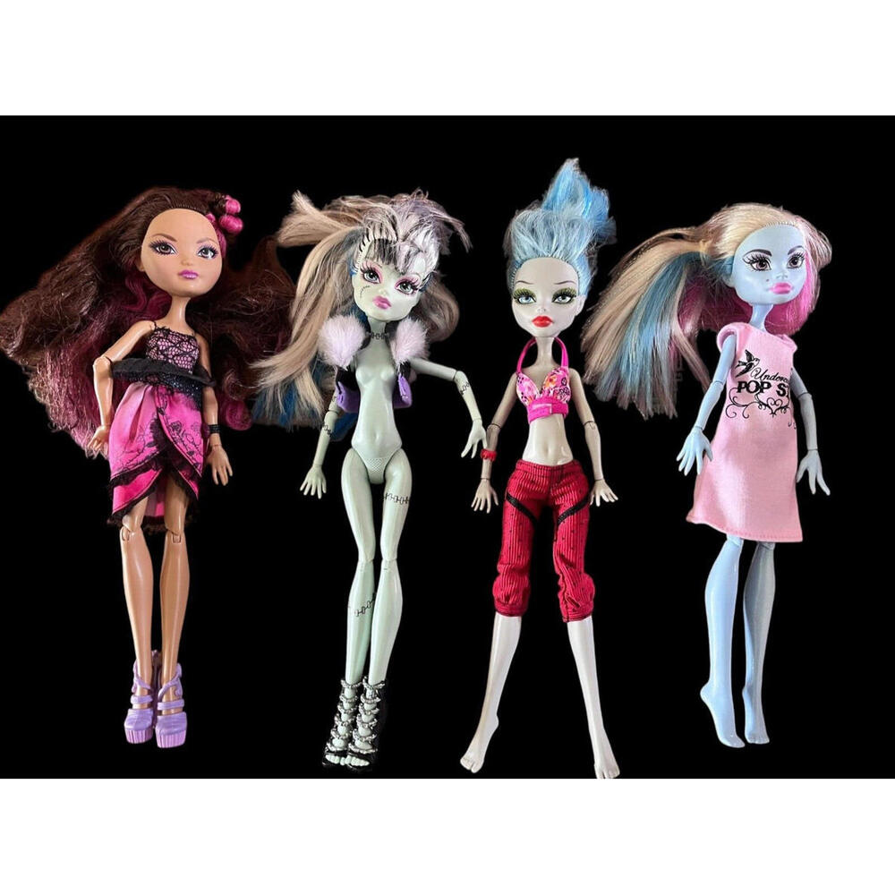 Monster High/Ever After High Doll Lot Of 4